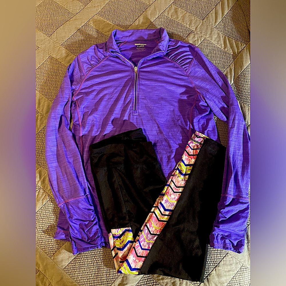 Active wear set- long sleeve top